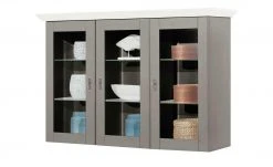 maison bleue Vitrinenaufsatz für Sideboard Florian | Grau / Weiß -CAN Kommode Verkaufe 13231833 9 202108191248