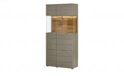 Berger & Rath Vitrine Claro | Londra (Hellgrau) Sichtbare Rückwand: Wildeiche ohne Glaseinlegeböden -CAN Kommode Verkaufe 13232077 2 202108192239