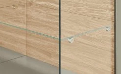 Berger & Rath Vitrine Claro | Londra (Hellgrau) Sichtbare Rückwand: Natureiche Bianco mit Glaseinlegeböden -CAN Kommode Verkaufe 13232080 9 202108130002