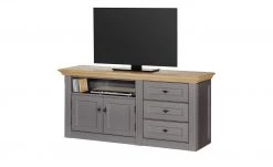 maison bleue TV-Element Petit Chalet | Graphit / Asteiche -CAN Kommode Verkaufe 13232340 4 202206231234