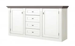 maison bleue Sideboard Petit Chalet | Weiß / Graphit