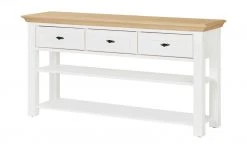 maison bleue Anrichte Petit Chalet | Weiß / Asteiche ohne Flechtkörbe