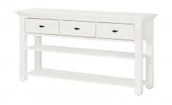 maison bleue Anrichte Petit Chalet | Vintage Weiß / Vintage Weiß ohne Flechtkörbe