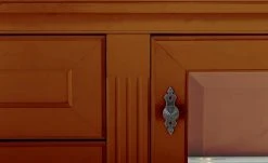 maison bleue Highboard Petit Chalet | Cognac antik (Braun) mit Glastüren -CAN Kommode Verkaufe 13232365 15 202206232232