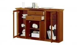 maison bleue Highboard Petit Chalet | Cognac antik (Braun) mit Glastüren -CAN Kommode Verkaufe 13232365 2 202206232232