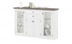 maison bleue Highboard Petit Chalet | Weiß / Graphitgrau mit Glastüren -CAN Kommode Verkaufe 13232367 5 202206232232