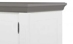 maison bleue Highboard Petit Chalet | Weiß / Graphitgrau mit Holzboden -CAN Kommode Verkaufe 13232376 12 202207111247