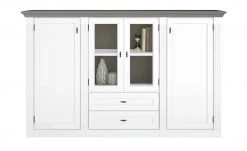 maison bleue Highboard Petit Chalet | Weiß / Graphitgrau mit Holzboden -CAN Kommode Verkaufe 13232376 2 202207111247