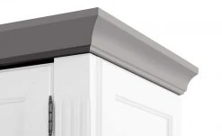 maison bleue Highboard Petit Chalet | Weiß / Graphitgrau mit Glasboden -CAN Kommode Verkaufe 13232381 9 202207111247