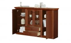 maison bleue Highboard Petit Chalet | Cognac (Braun) antik mit Glasboden -CAN Kommode Verkaufe 13232383 10 202207111247