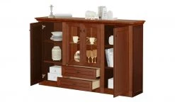 maison bleue Highboard Petit Chalet | Cognac (Braun) antik mit Glasboden -CAN Kommode Verkaufe 13232383 7 202207111247