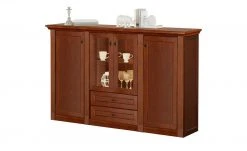 maison bleue Highboard Petit Chalet | Cognac (Braun) antik mit Glasboden -CAN Kommode Verkaufe 13232383 9 202207111247