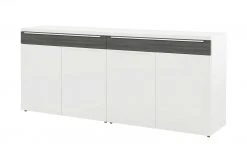 now! by hülsta Sideboard now! touch | Reinweiß / Samteiche Grau (Nachbildung)