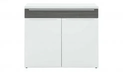 now! by hülsta Sideboard now! touch | Reinweiß / Samteiche Grau (Nachbildung) links -CAN Kommode Verkaufe 13232772 2 202203222233