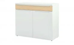now! by hülsta Sideboard now! touch | Reinweiß / Samteiche Natur (Nachbildung) links