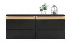 now! by hülsta Sideboard now! touch | Schwarz / Samteiche Natur (Nachbildung) 211|cm -CAN Kommode Verkaufe 13232782 4 202203222233