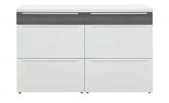 now! by hülsta Sideboard now! touch | Reinweiß / Samteiche Grau (Nachbildung) 141|cm -CAN Kommode Verkaufe 13232786 3 202203222233