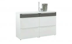 now! by hülsta Sideboard now! touch | Reinweiß / Samteiche Grau (Nachbildung) 141|cm -CAN Kommode Verkaufe 13232786 6 202203222233