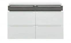 now! by hülsta Sideboard now! touch | Reinweiß / Samteiche Grau (Nachbildung) 141|cm -CAN Kommode Verkaufe 13232786 7 202203222233