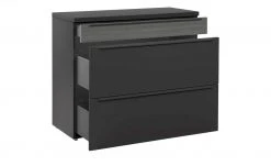 now! by hülsta Sideboard now! touch | Schwarz / Samteiche Grau (Nachbildung) 106|cm -CAN Kommode Verkaufe 13232790 5 202203222233