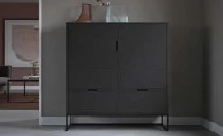 Highboard Linera | Schwarz