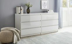 Sideboard mit 6 Schüben Nardo | Weiß