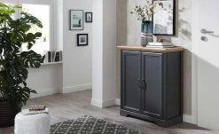 Kommode Varese | Graphitgrau / Asteiche (Nachbildung)